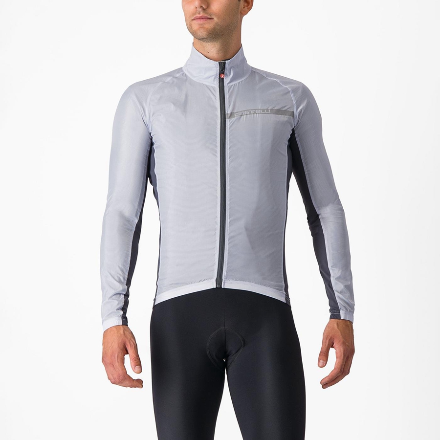 Castelli SQUADRA STRETCH Bescherming Heren Zilver Grijs Donkergrijs | TYB270546