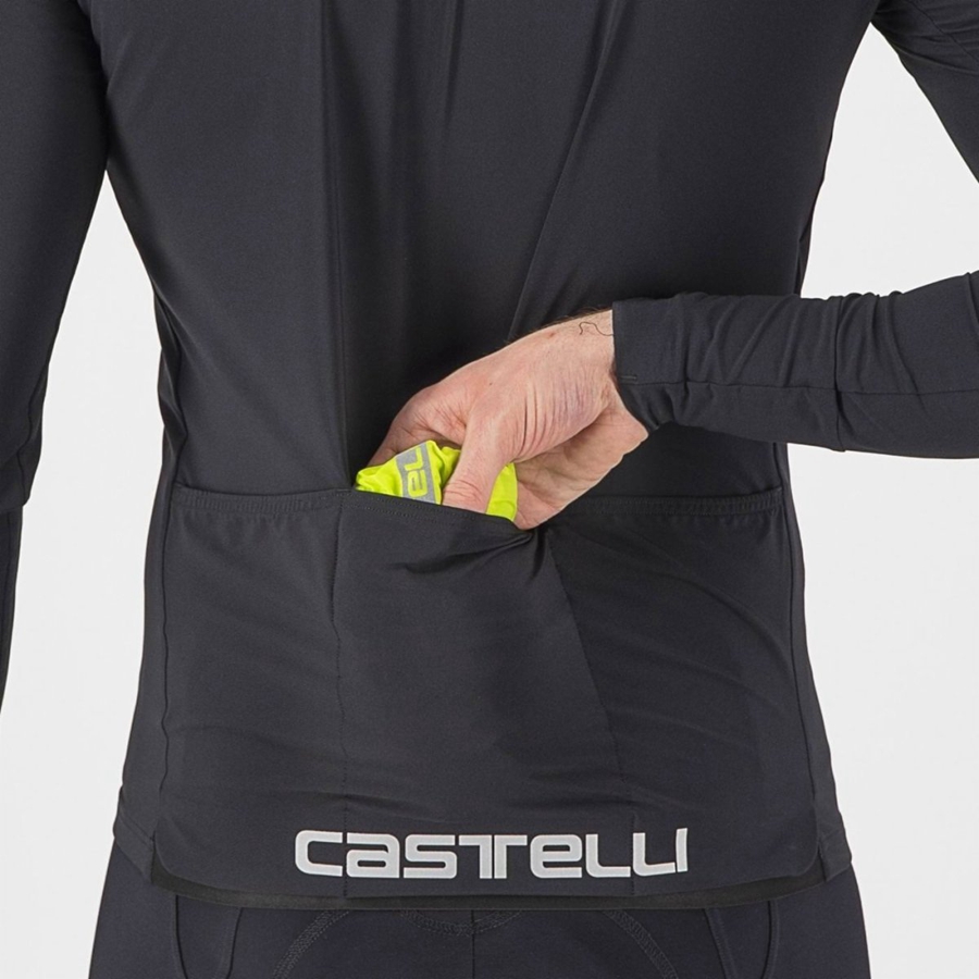 Castelli SQUADRA STRETCH Bescherming Heren Lichtgroen Donkergrijs | IYD248790