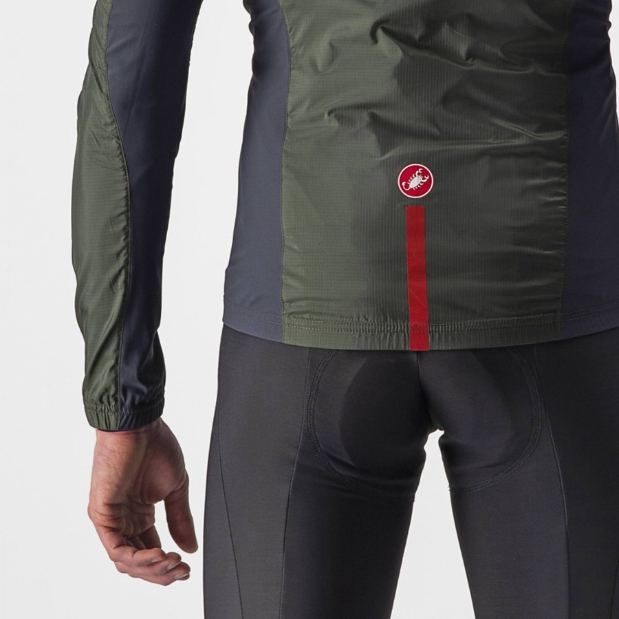 Castelli SQUADRA STRETCH Bescherming Heren Groen Donkergrijs | BYX134570