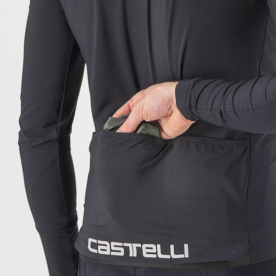 Castelli SQUADRA STRETCH Bescherming Heren Groen Donkergrijs | BYX134570