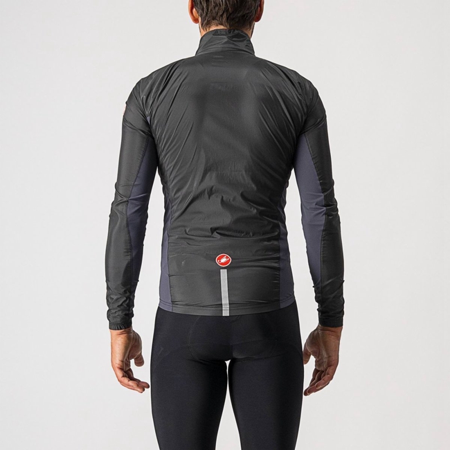 Castelli SQUADRA STRETCH Bescherming Heren Zwart Donkergrijs | RNC738145