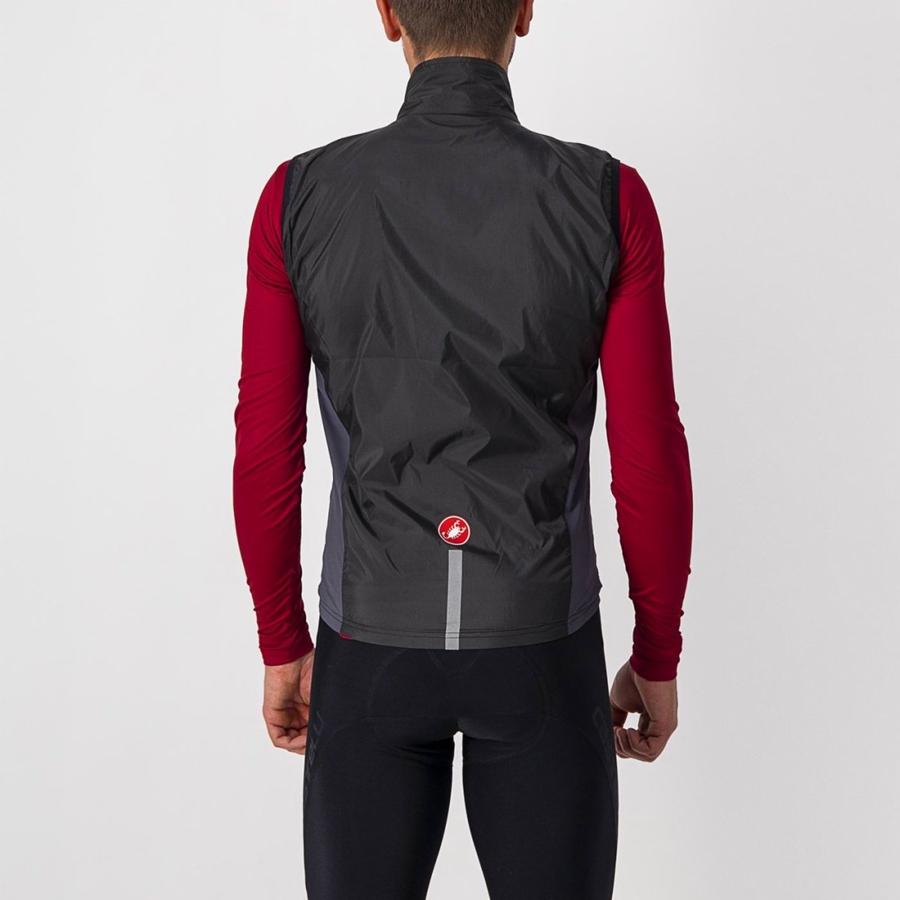 Castelli SQUADRA STRETCH Vest Heren Zwart Donkergrijs | GSE925041