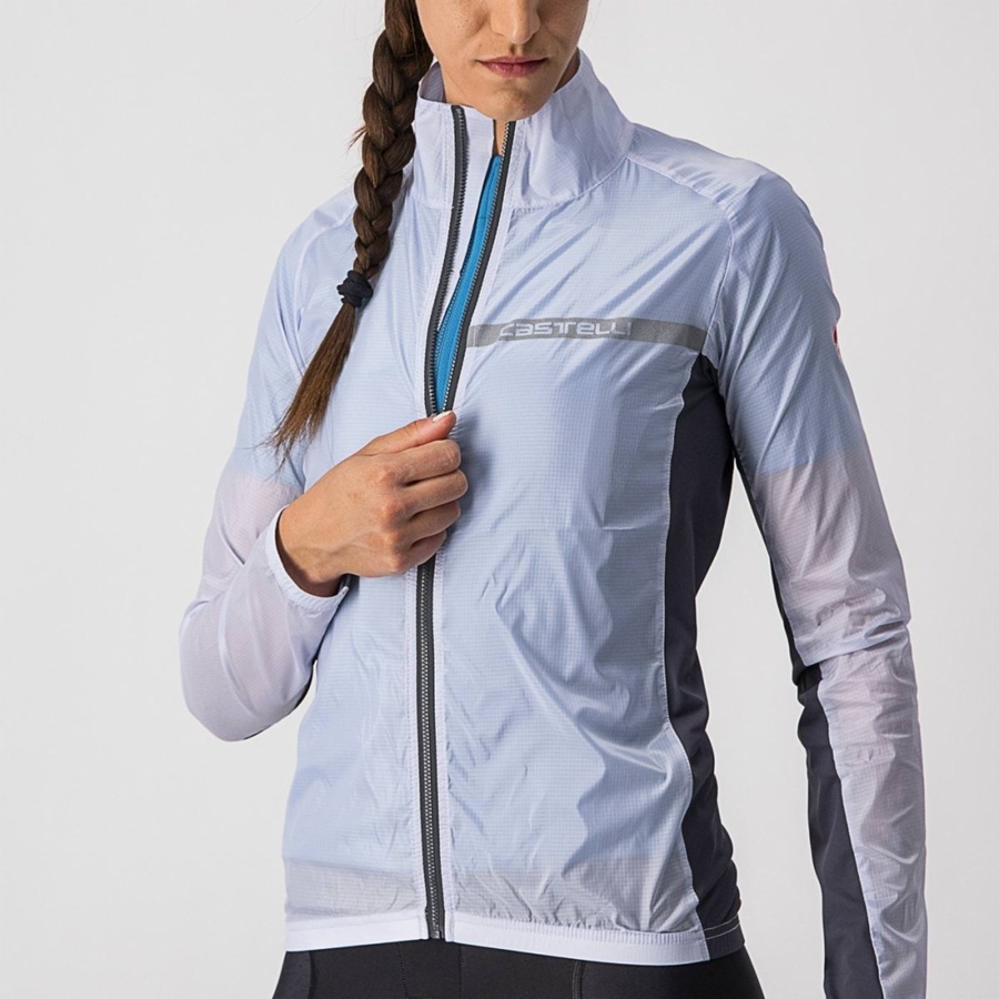 Castelli SQUADRA STRETCH W Bescherming Dames Zilver Grijs Donkergrijs | UYS730125