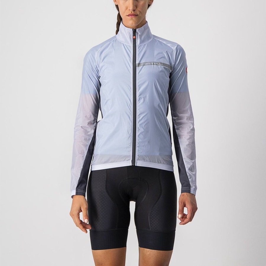 Castelli SQUADRA STRETCH W Bescherming Dames Zilver Grijs Donkergrijs | UYS730125