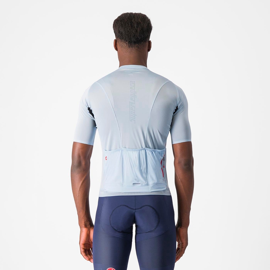 Castelli SUPERLEGGERA 3 Jersey Heren Blauw | WCF721853