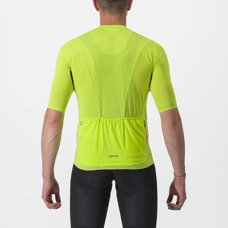 Castelli SUPERLEGGERA 3 Jersey Heren Lichtgroen | DRJ716385