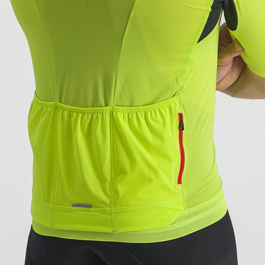 Castelli SUPERLEGGERA 3 Jersey Heren Lichtgroen | DRJ716385