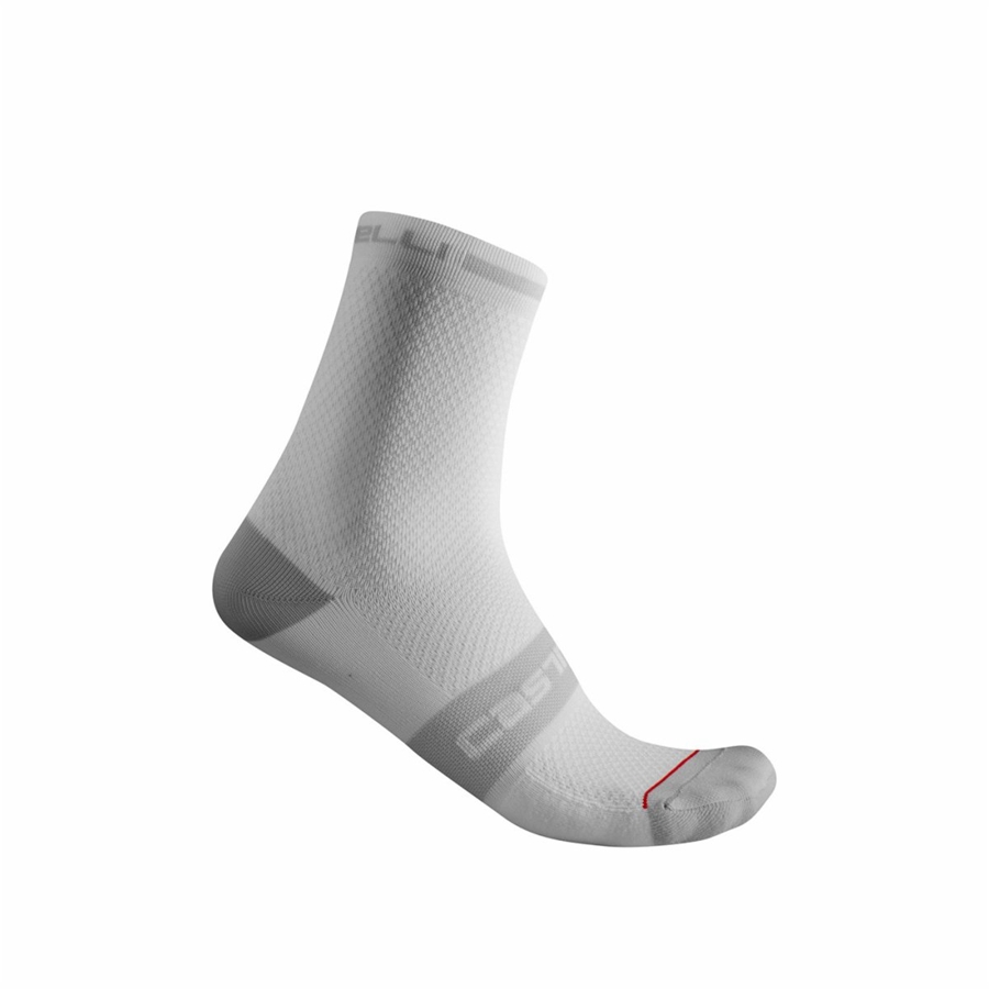 Castelli SUPERLEGGERA T 12 Sokken Heren Wit | ARQ248915