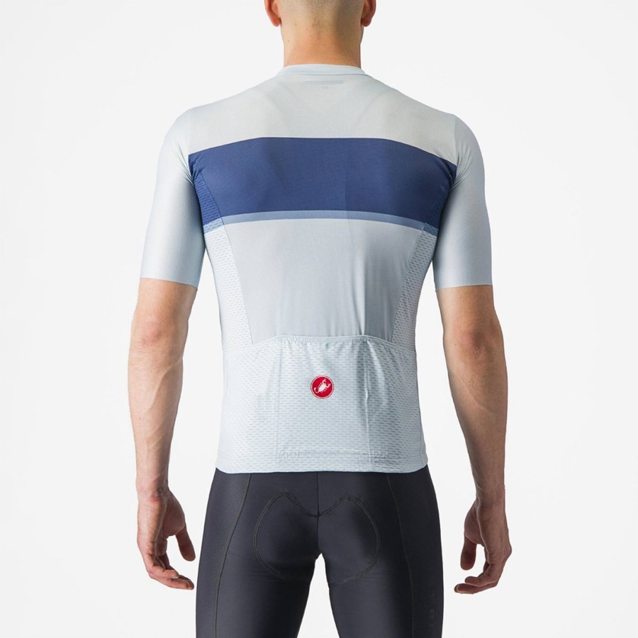 Castelli TRADIZIONE Jersey Heren Blauw Blauw Grijs | LBK358692