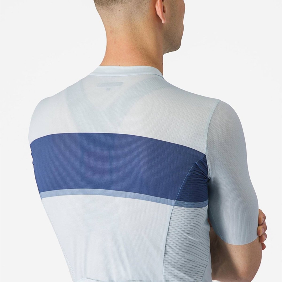 Castelli TRADIZIONE Jersey Heren Blauw Blauw Grijs | LBK358692