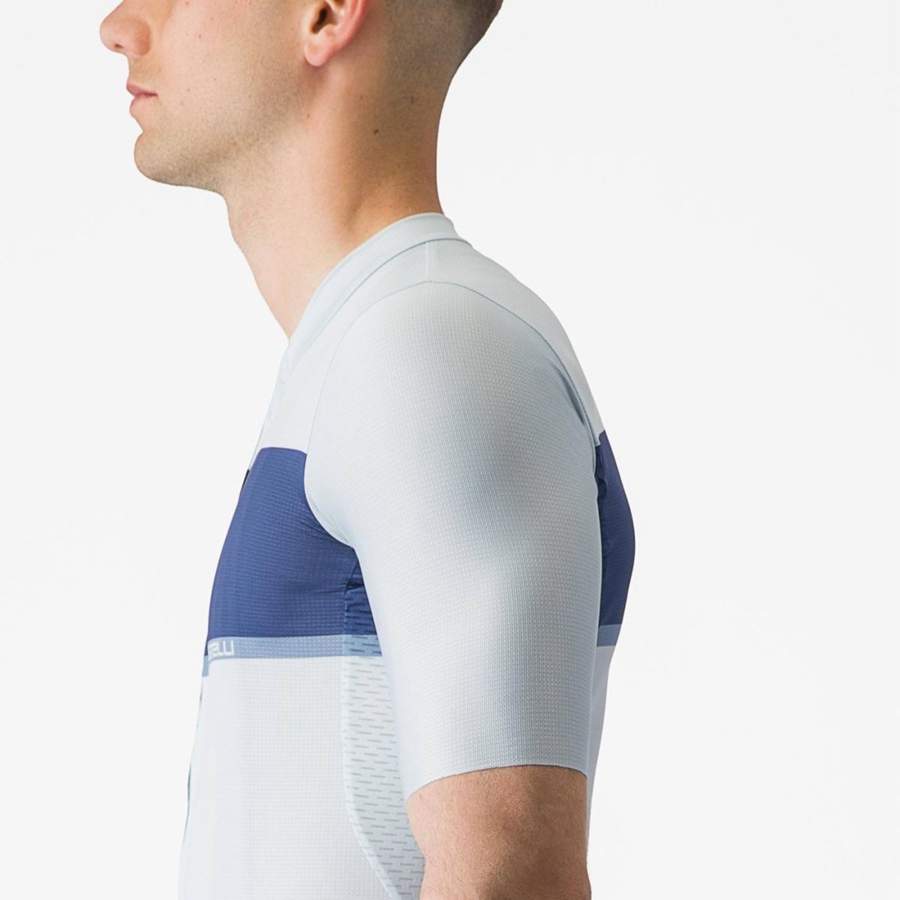 Castelli TRADIZIONE Jersey Heren Blauw Blauw Grijs | LBK358692