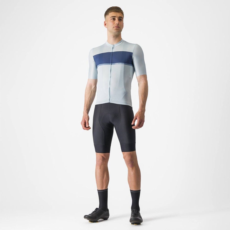 Castelli TRADIZIONE Jersey Heren Blauw Blauw Grijs | LBK358692