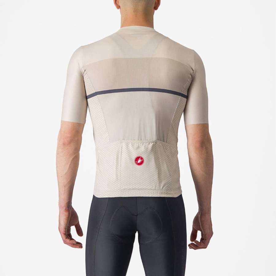 Castelli TRADIZIONE Jersey Heren Zilver Blauw | BTP631249