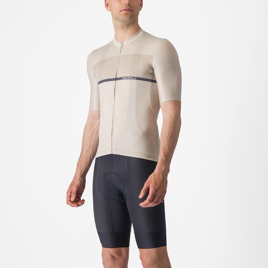 Castelli TRADIZIONE Jersey Heren Zilver Blauw | BTP631249