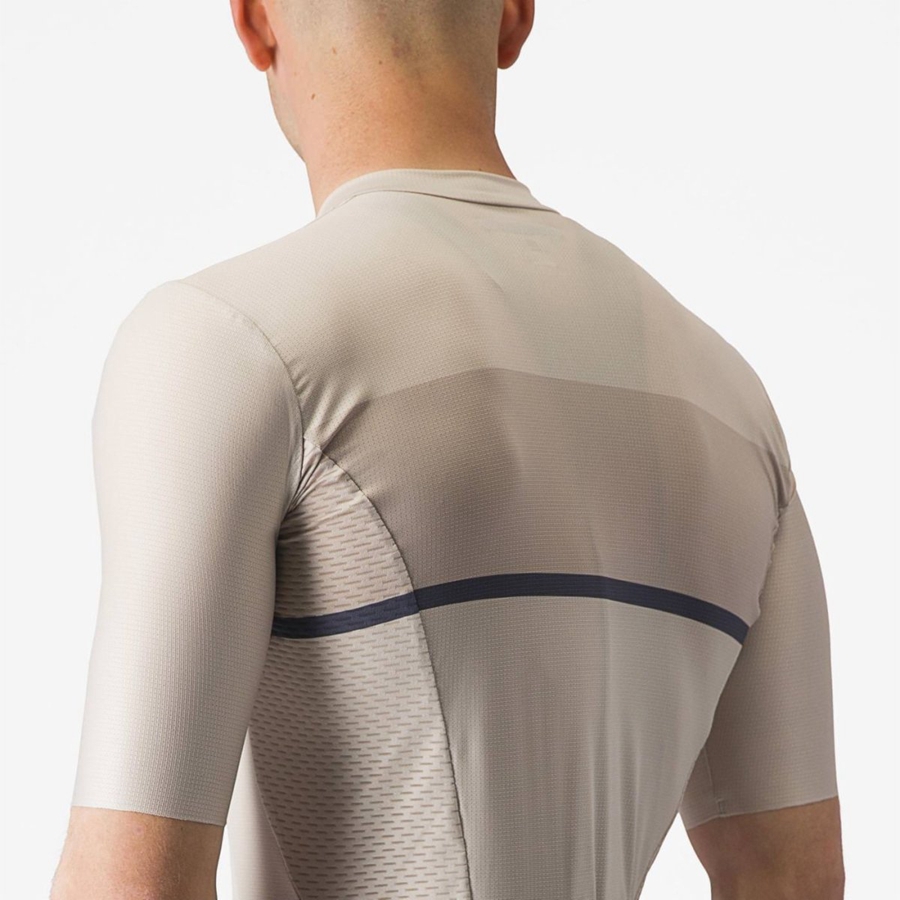 Castelli TRADIZIONE Jersey Heren Zilver Blauw | BTP631249