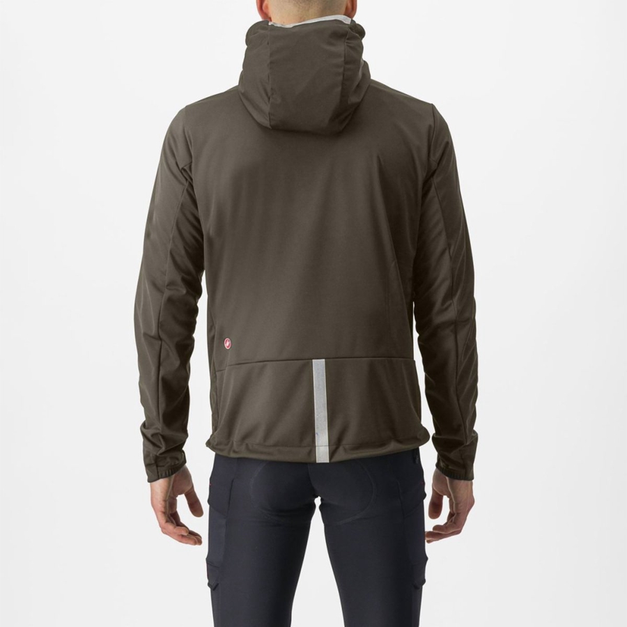 Castelli TRAIL HOODIE Jassen Heren Groen | CEH671295