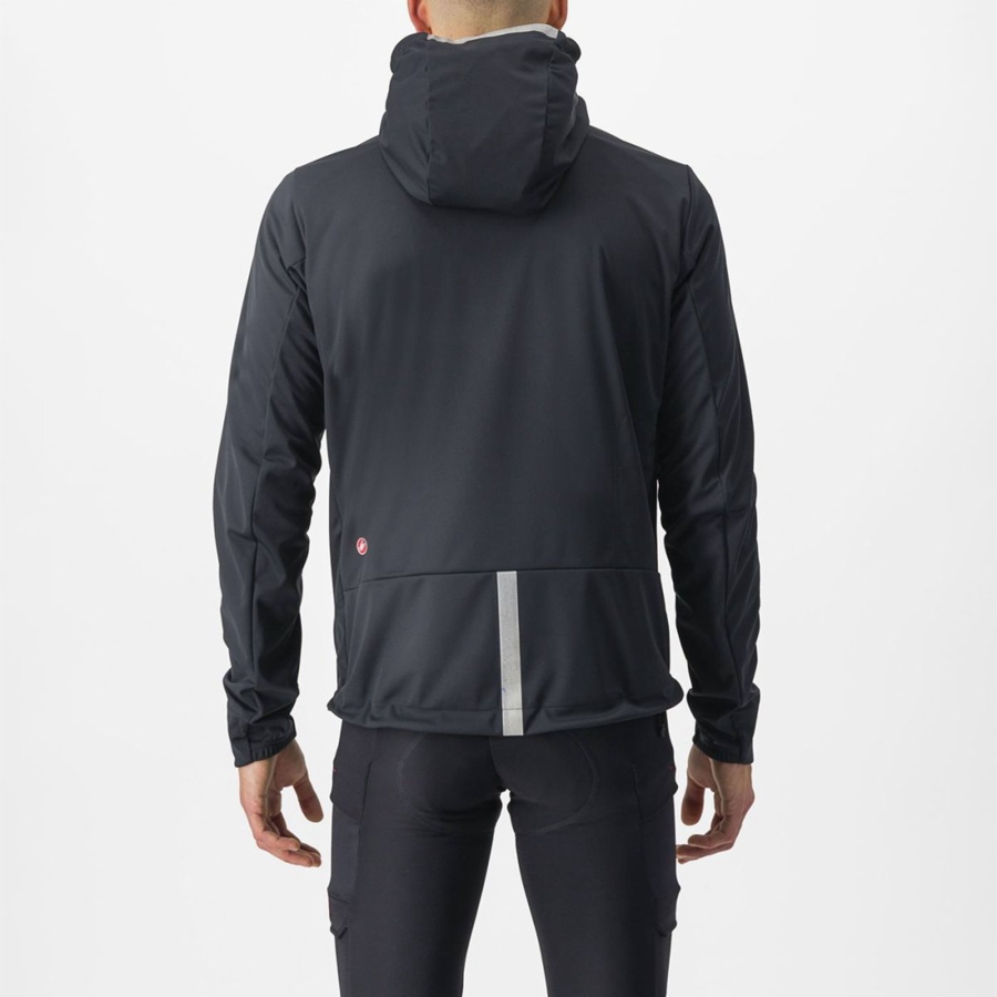 Castelli TRAIL HOODIE Jassen Heren Zwart | PHG531708