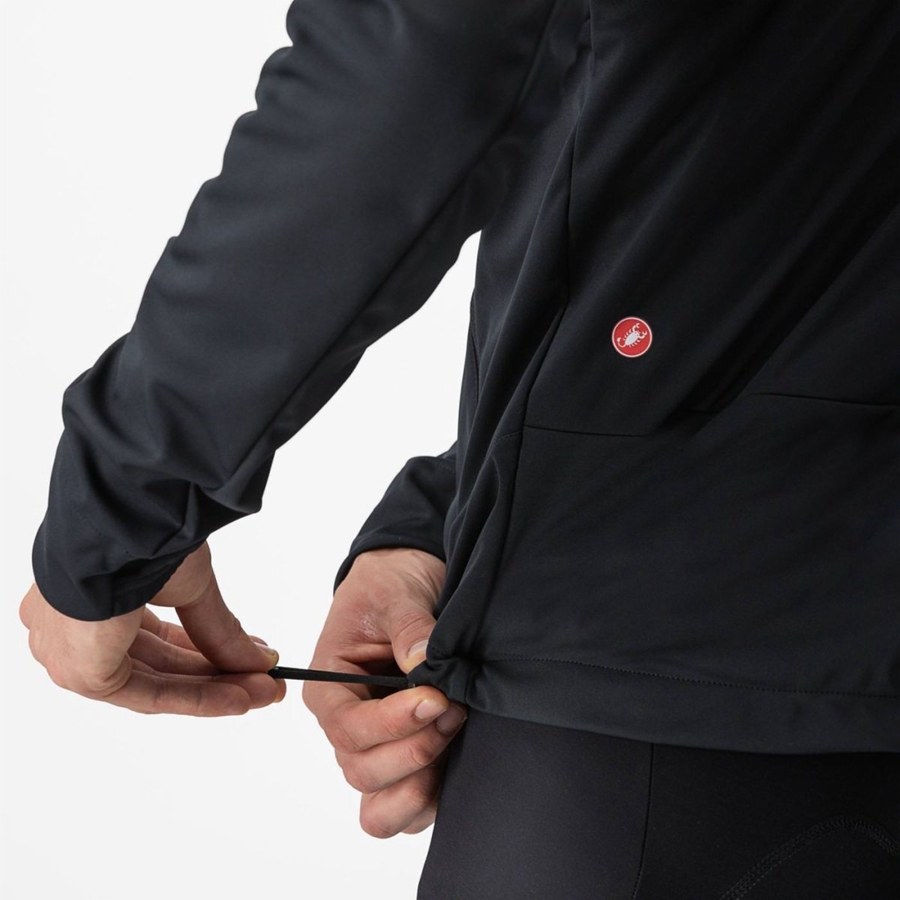 Castelli TRAIL HOODIE Jassen Heren Zwart | PHG531708