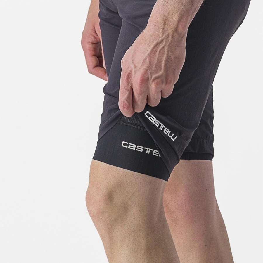 Castelli TRAIL LINER Korte Broek Heren Zwart | NDV502671