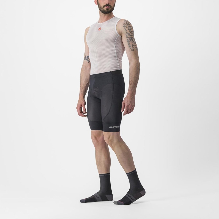 Castelli TRAIL LINER Korte Broek Heren Zwart | NDV502671