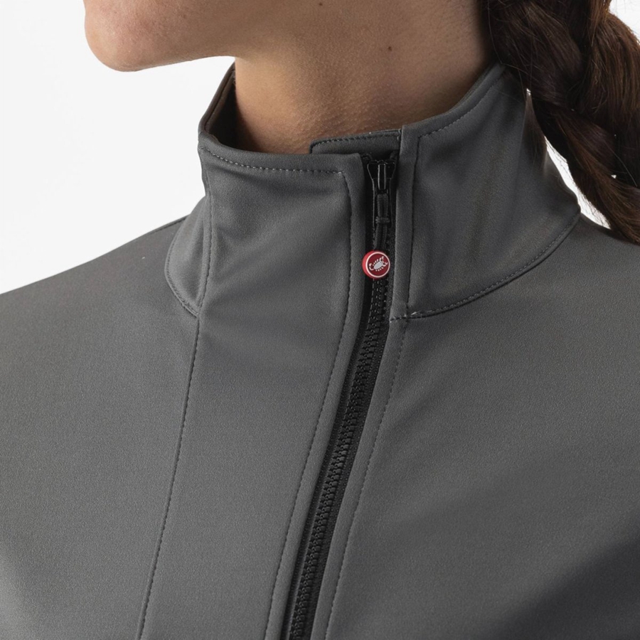 Castelli TRANSITION 2 W Jassen Dames Grijs | GIZ964381