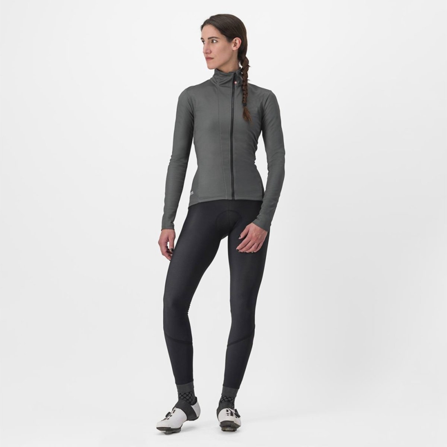 Castelli TRANSITION 2 W Jassen Dames Grijs | GIZ964381