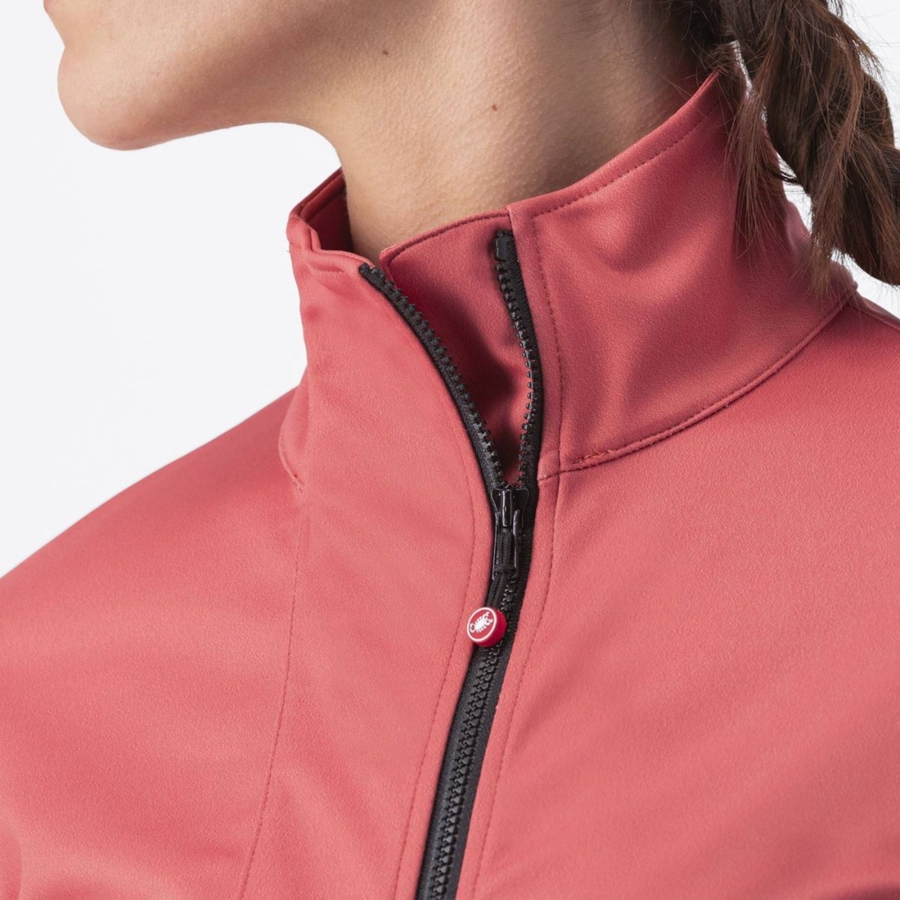 Castelli TRANSITION 2 W Jassen Dames Rood Zwart | IFA097681