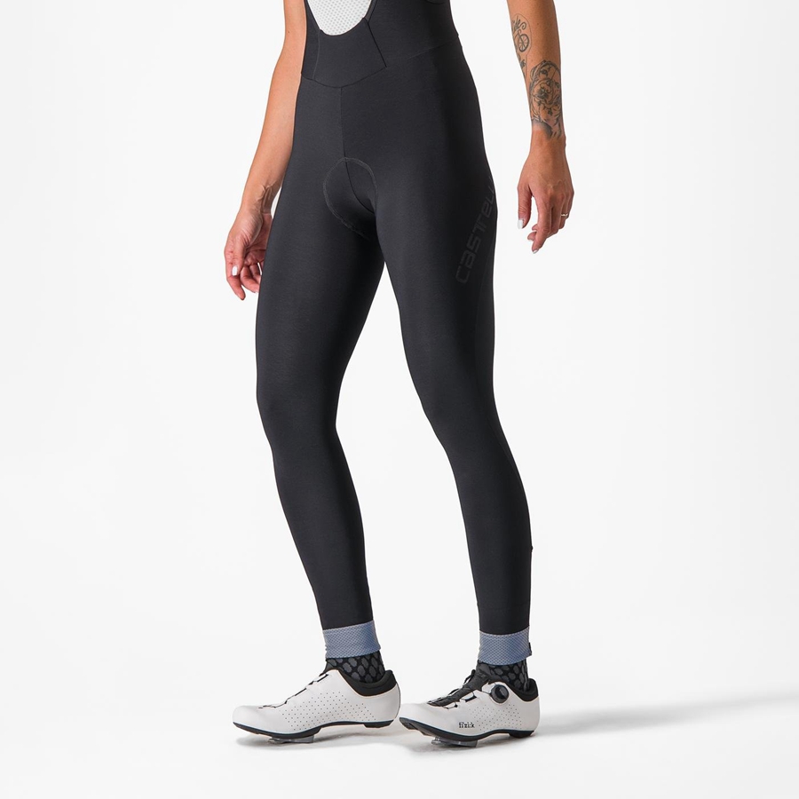 Castelli TUTTO NANO W Panty Met Slabbetje Dames Zwart | WVR268370