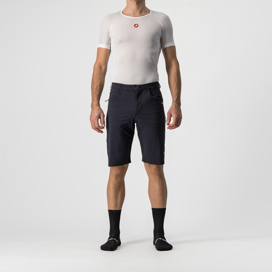 Castelli UNLIMITEDGY Korte Broek Heren Zwart | CWI784352