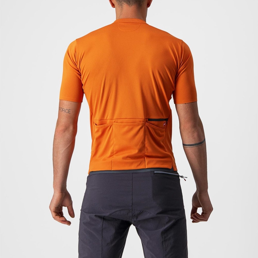 Castelli UNLIMITED ALLROAD Jersey Heren Oranje Rood | KOR964028