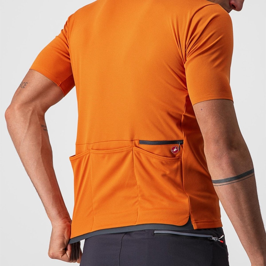 Castelli UNLIMITED ALLROAD Jersey Heren Oranje Rood | KOR964028