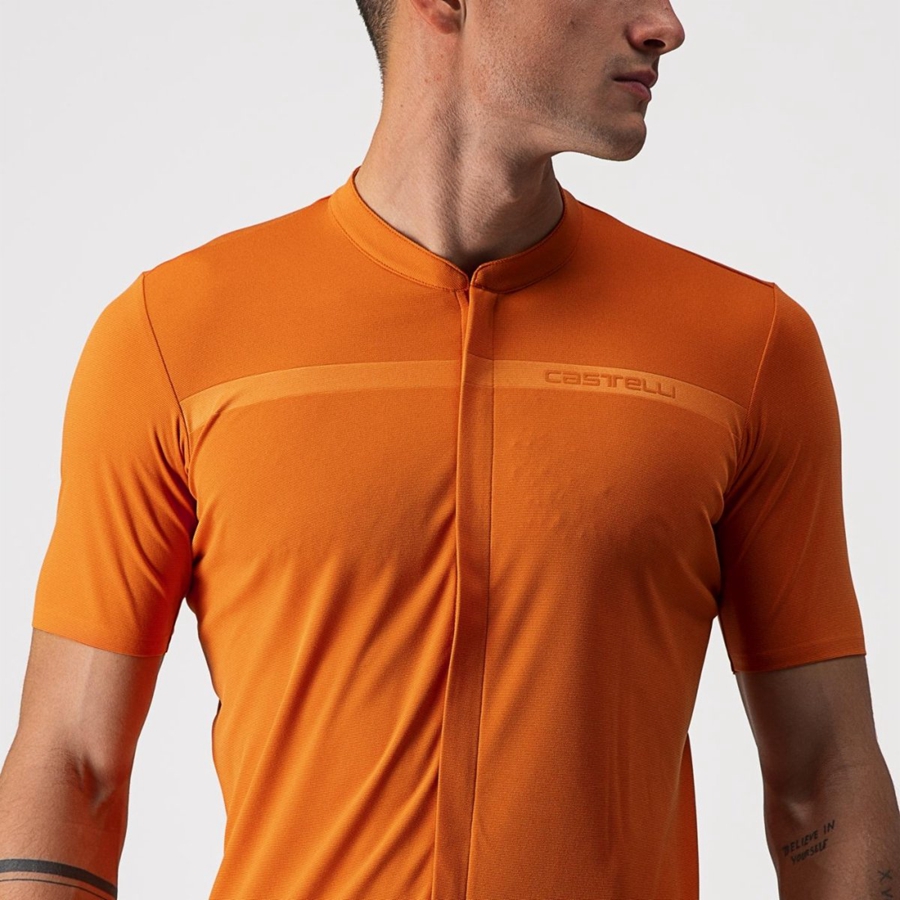 Castelli UNLIMITED ALLROAD Jersey Heren Oranje Rood | KOR964028