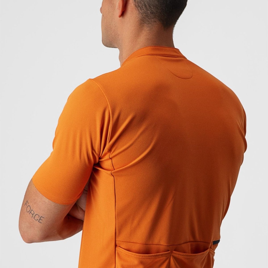 Castelli UNLIMITED ALLROAD Jersey Heren Oranje Rood | KOR964028