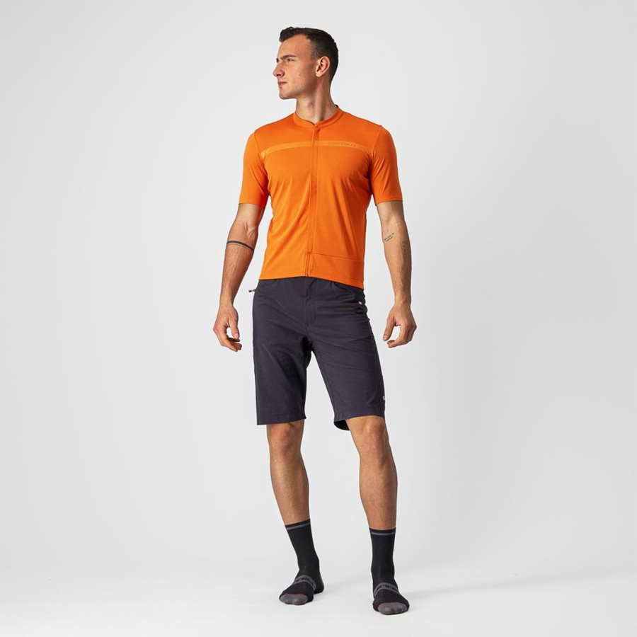 Castelli UNLIMITED ALLROAD Jersey Heren Oranje Rood | KOR964028