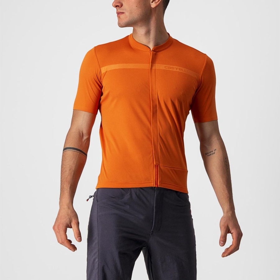 Castelli UNLIMITED ALLROAD Jersey Heren Oranje Rood | KOR964028