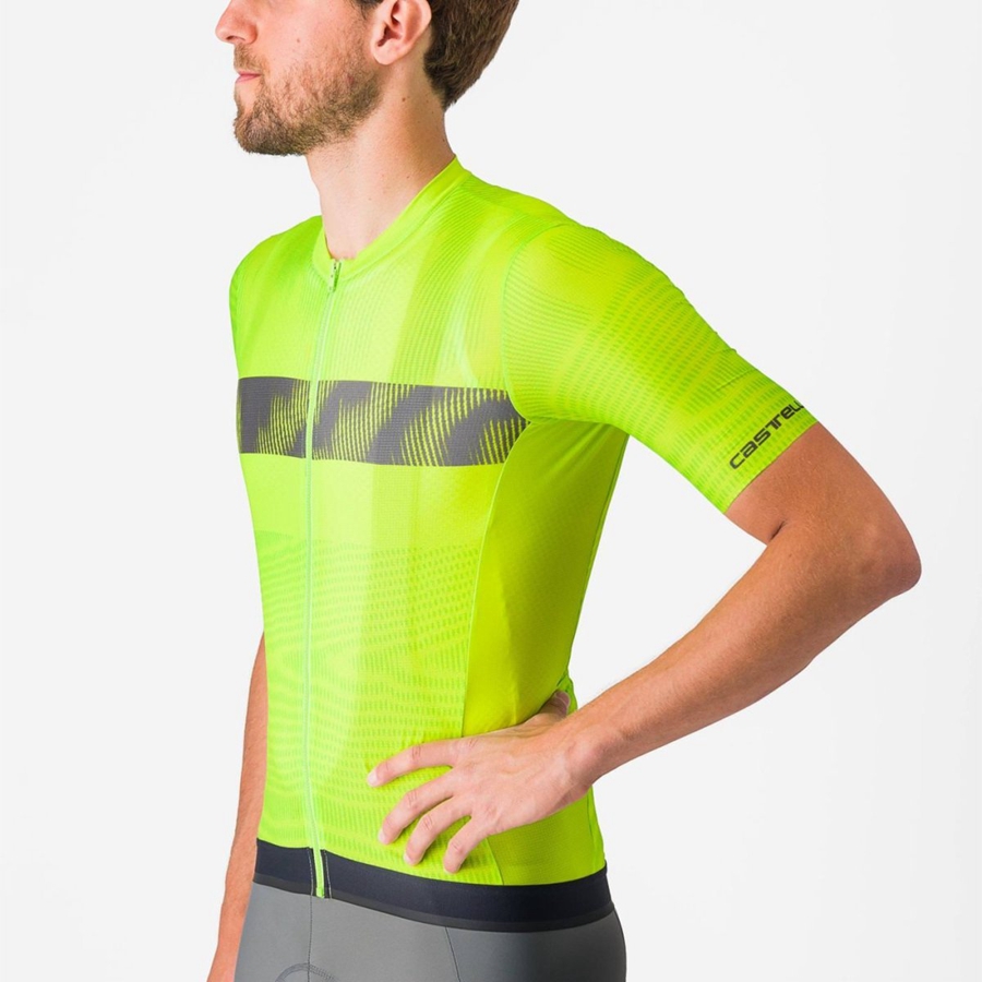 Castelli UNLIMITED ENDURANCE Jersey Heren Lichtgroen Donkergrijs | DZS670423