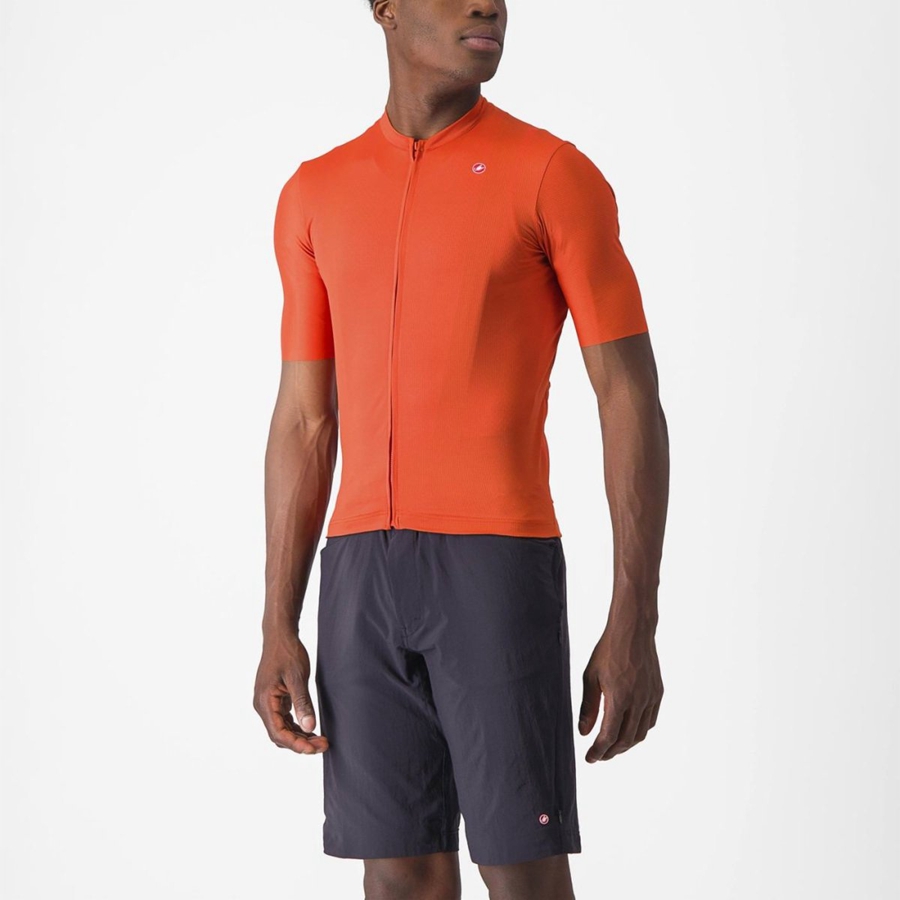 Castelli UNLIMITED ENTRATA 2 Jersey Heren Oranje Rood Grijs | VMN841709