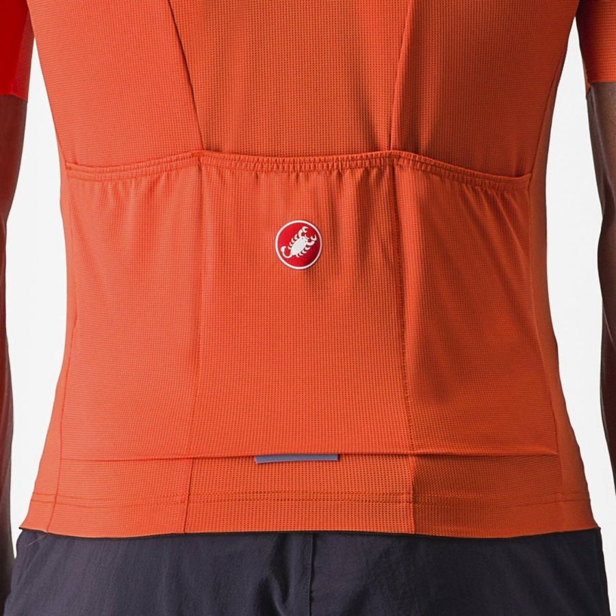 Castelli UNLIMITED ENTRATA 2 Jersey Heren Oranje Rood Grijs | VMN841709