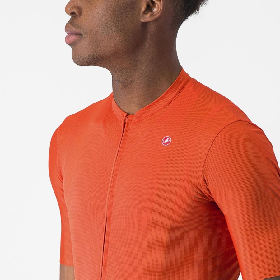 Castelli UNLIMITED ENTRATA 2 Jersey Heren Oranje Rood Grijs | VMN841709