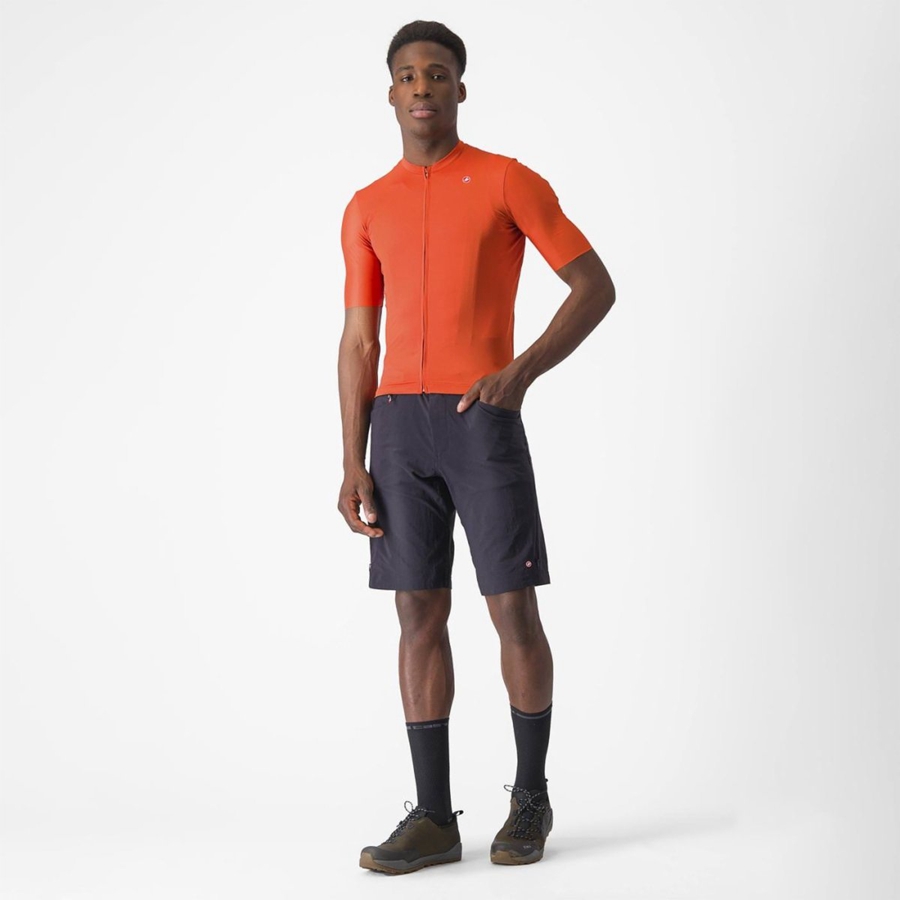 Castelli UNLIMITED ENTRATA 2 Jersey Heren Oranje Rood Grijs | VMN841709