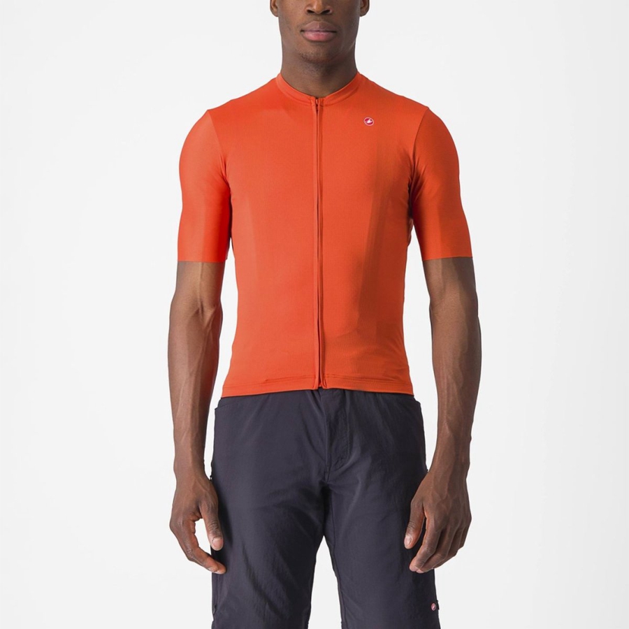 Castelli UNLIMITED ENTRATA 2 Jersey Heren Oranje Rood Grijs | VMN841709