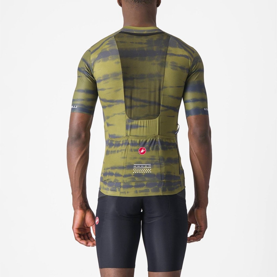 Castelli UNLIMITED PRO Jersey Heren Olijfgroen | YDM548361