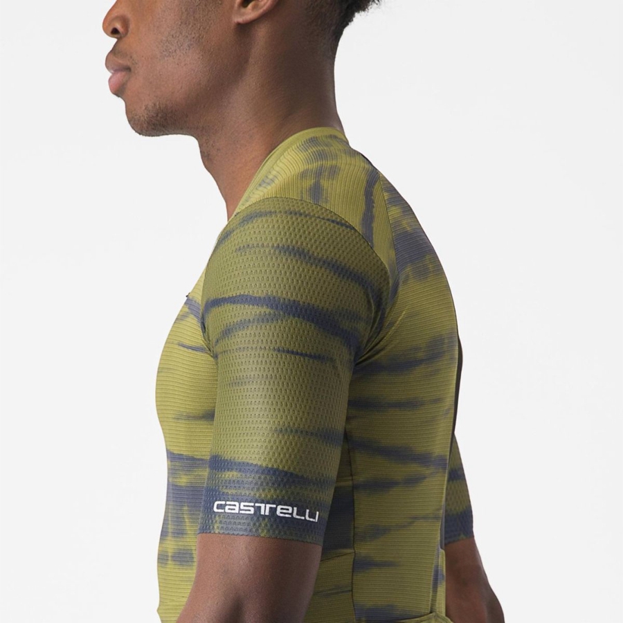 Castelli UNLIMITED PRO Jersey Heren Olijfgroen | YDM548361