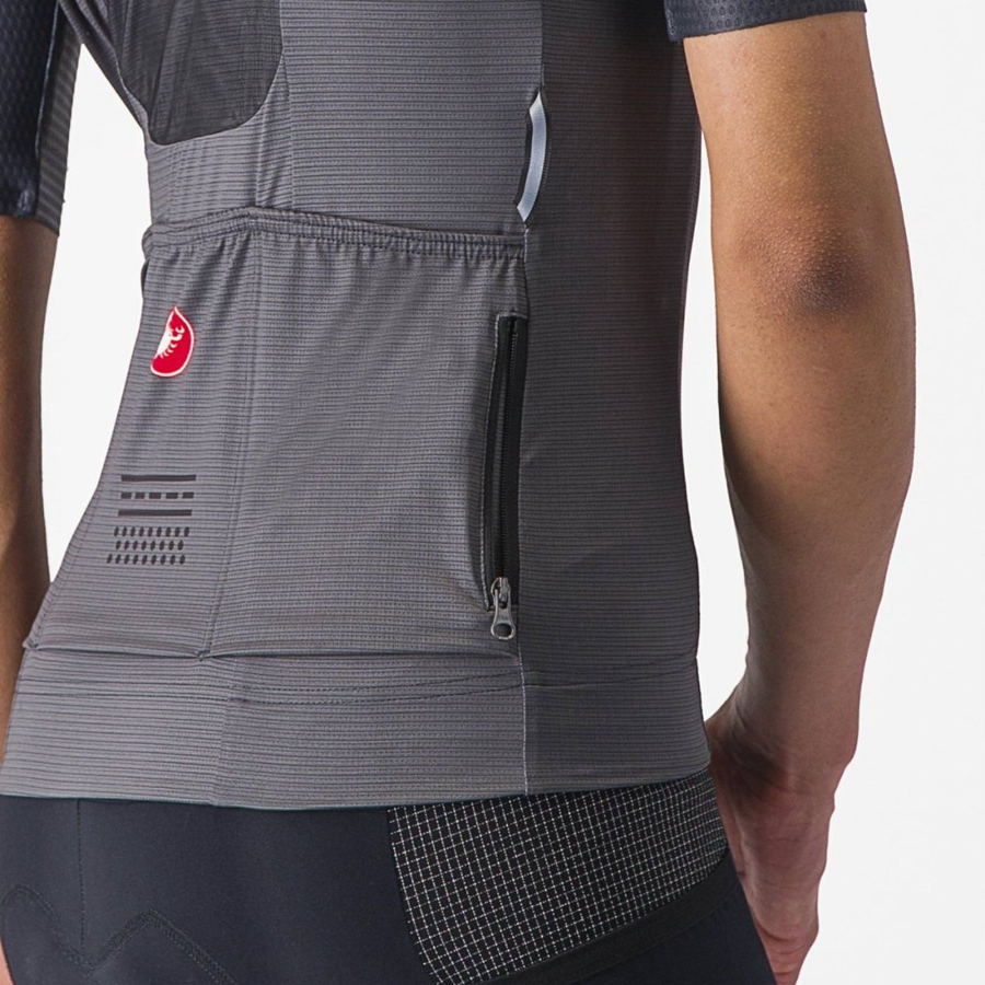 Castelli UNLIMITED PRO W Jersey Dames Donkergrijs | HSN423769