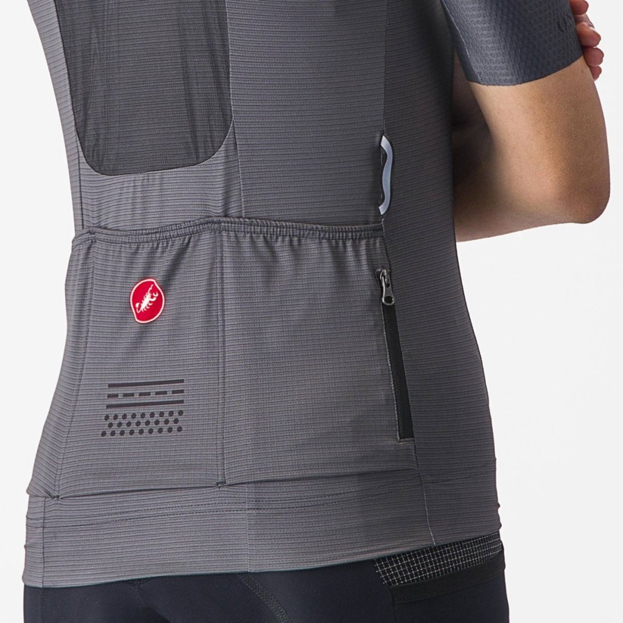 Castelli UNLIMITED PRO W Jersey Dames Donkergrijs | HSN423769