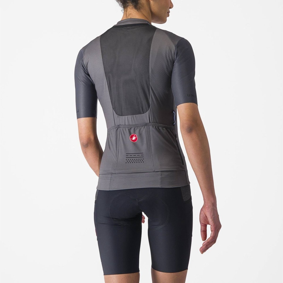 Castelli UNLIMITED PRO W Jersey Dames Donkergrijs | HSN423769