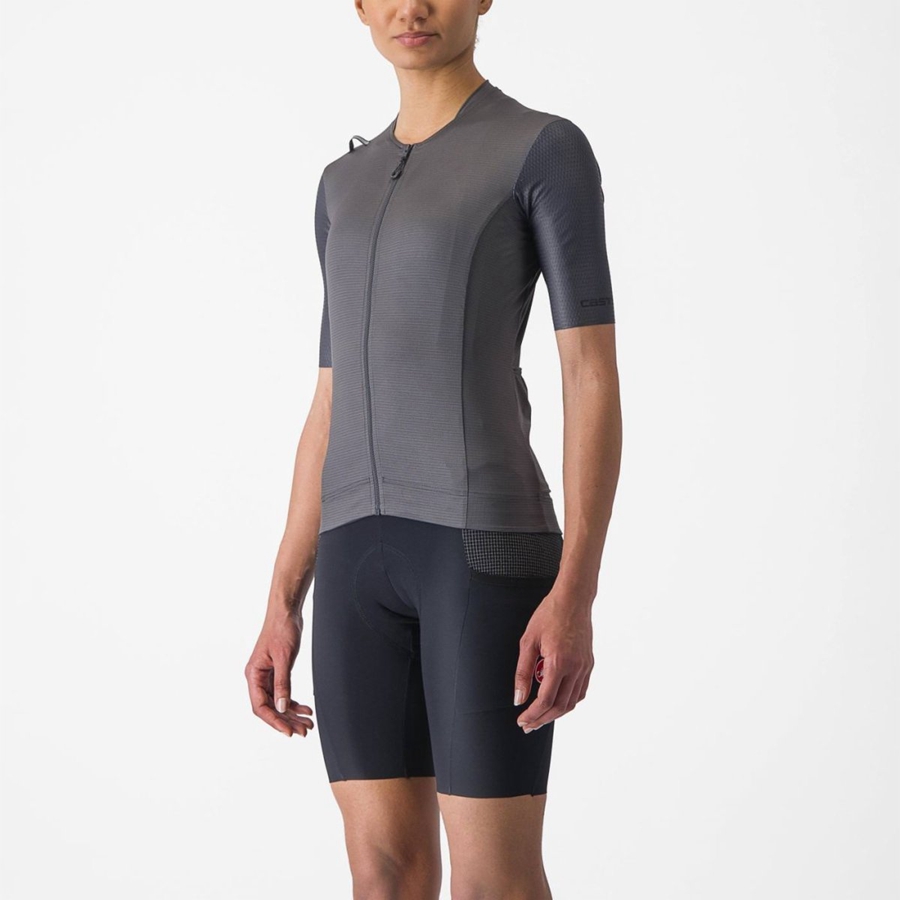 Castelli UNLIMITED PRO W Jersey Dames Donkergrijs | HSN423769