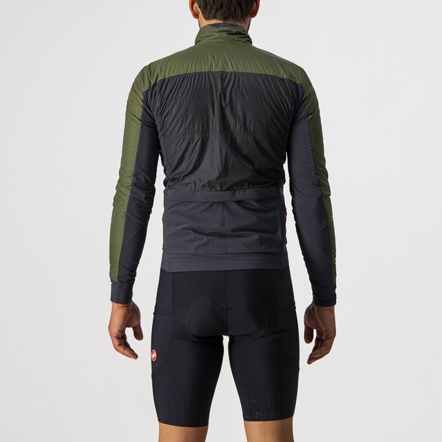 Castelli UNLIMITED PUFFY Jassen Heren Lichtgroen Donkergrijs | RBH382194