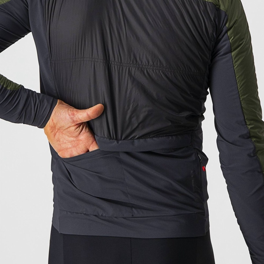 Castelli UNLIMITED PUFFY Jassen Heren Lichtgroen Donkergrijs | RBH382194