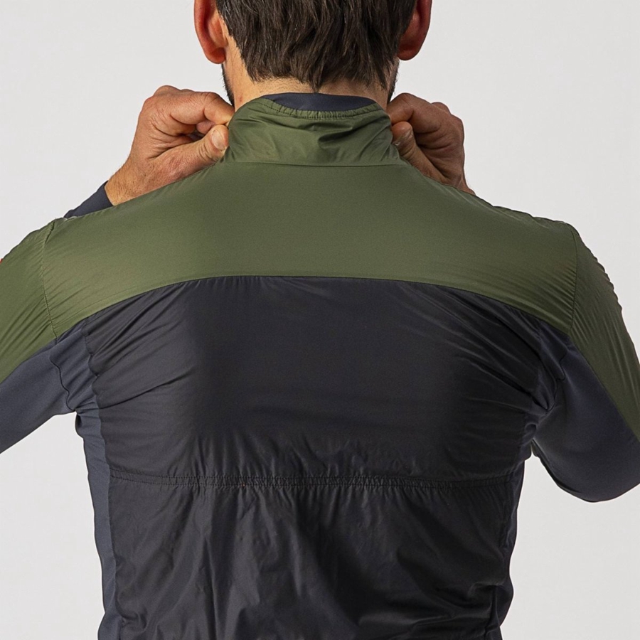 Castelli UNLIMITED PUFFY Jassen Heren Lichtgroen Donkergrijs | RBH382194